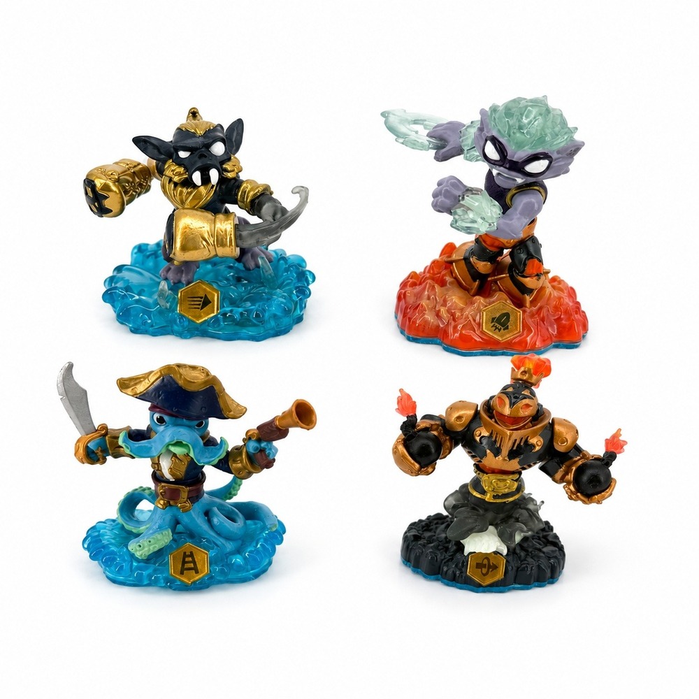 Skylanders Swap Force Figures Wash Buckler Blast Zone Freeze Blade Night Shift